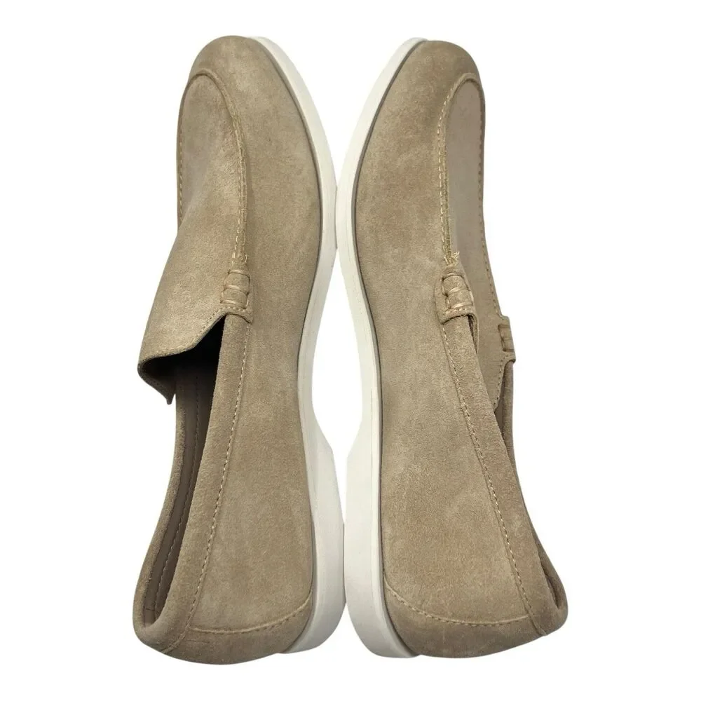 J Crew Venetian Loafers Mens Tan Suede Slip On Driving Casual Shoes Resort